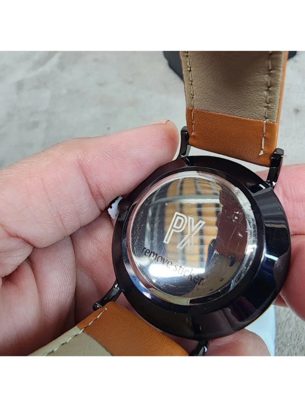PX Watch Mens One Size Keith Brown Leather Strap *NWT*